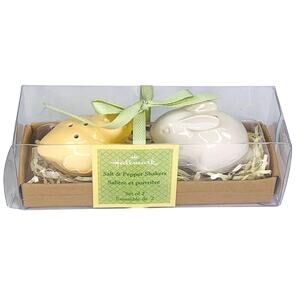 Hallmark Chick and Bunny Salt and Pepper Shaker Set Easter Retired
